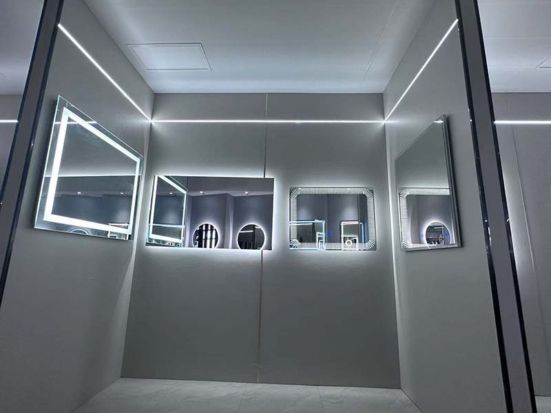 LED mirror showroom