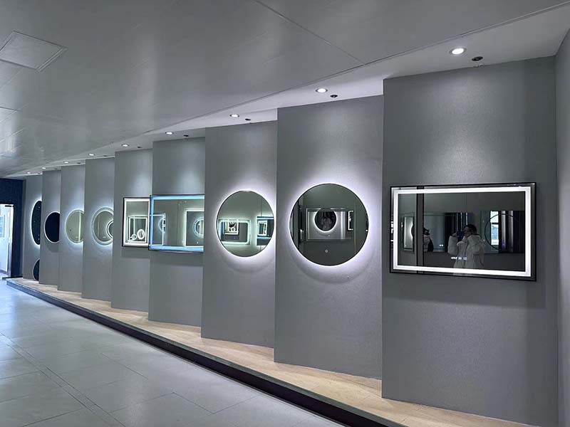 modern LED Mirrors showing