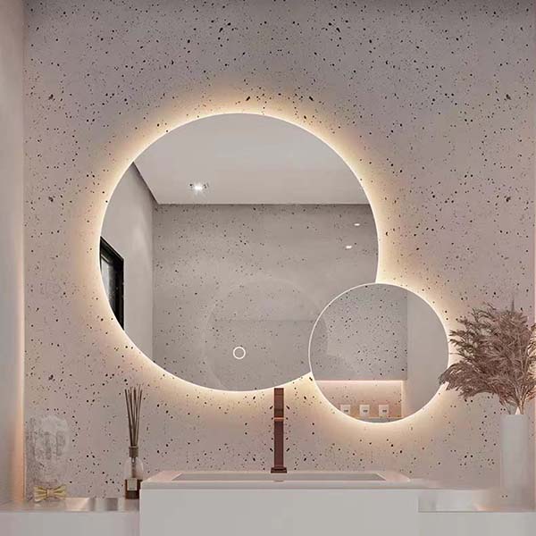 new round led wall mirrors