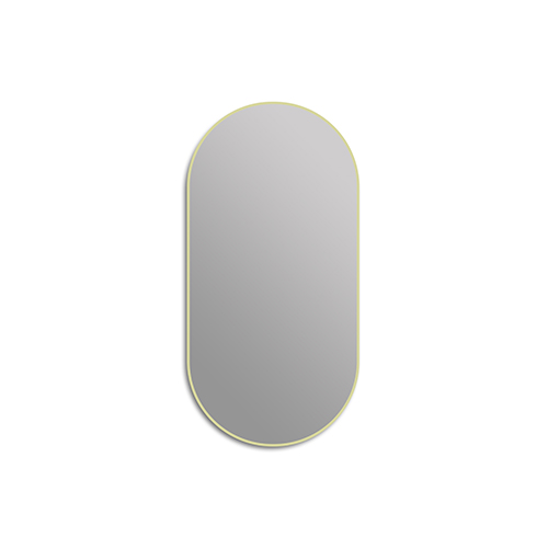 Capsule Vanity Mirror with Golden Frame