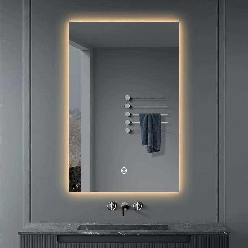 rectangle LED Mirror with warmly light