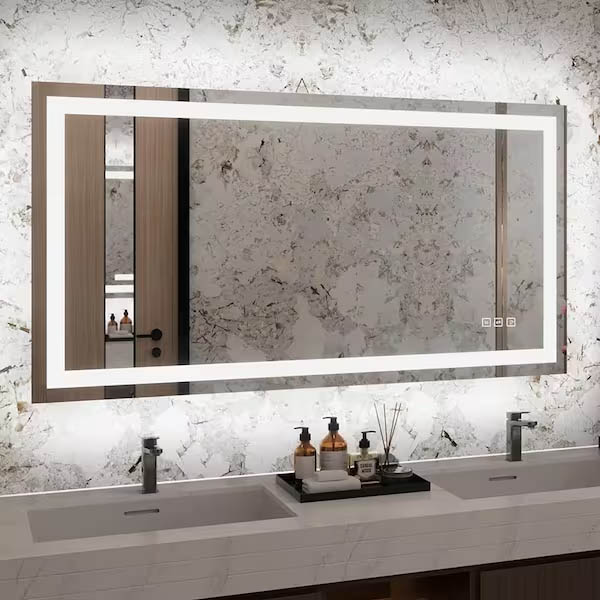 LED bathroom mirror for hospitality