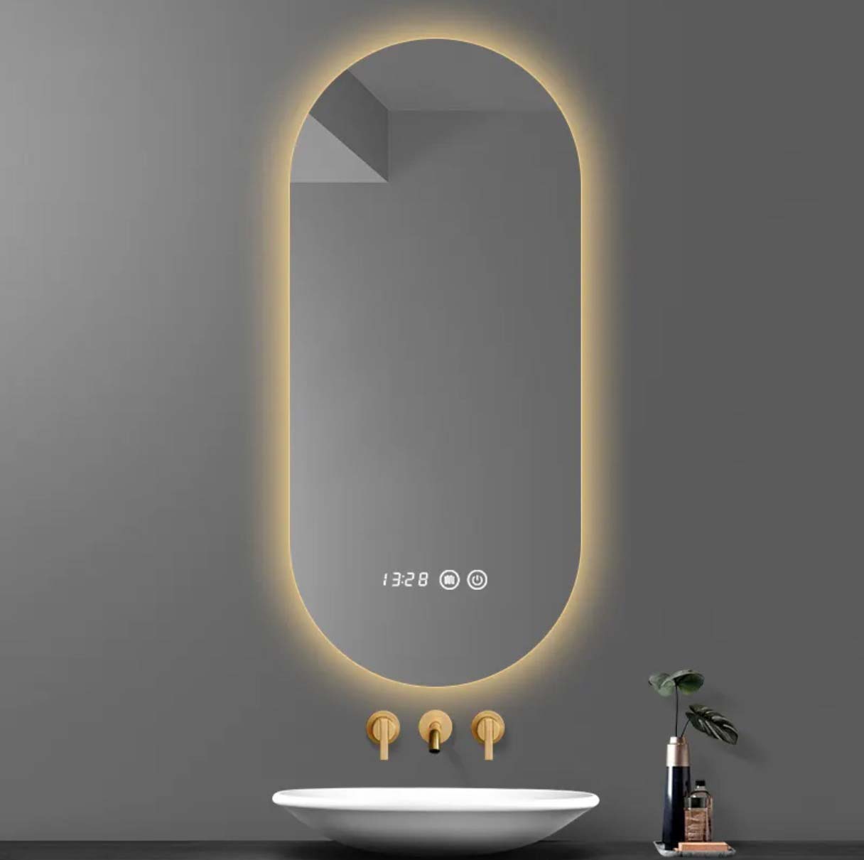 Bathroom Vanity Mirror With warm Lights lux-8710
