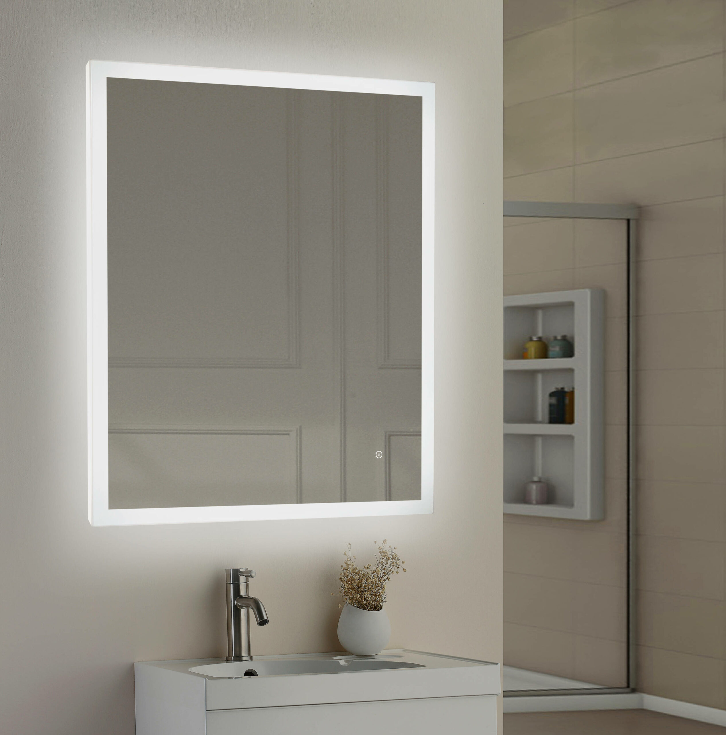 Rectangle Backlit LED Bathroom Mirror