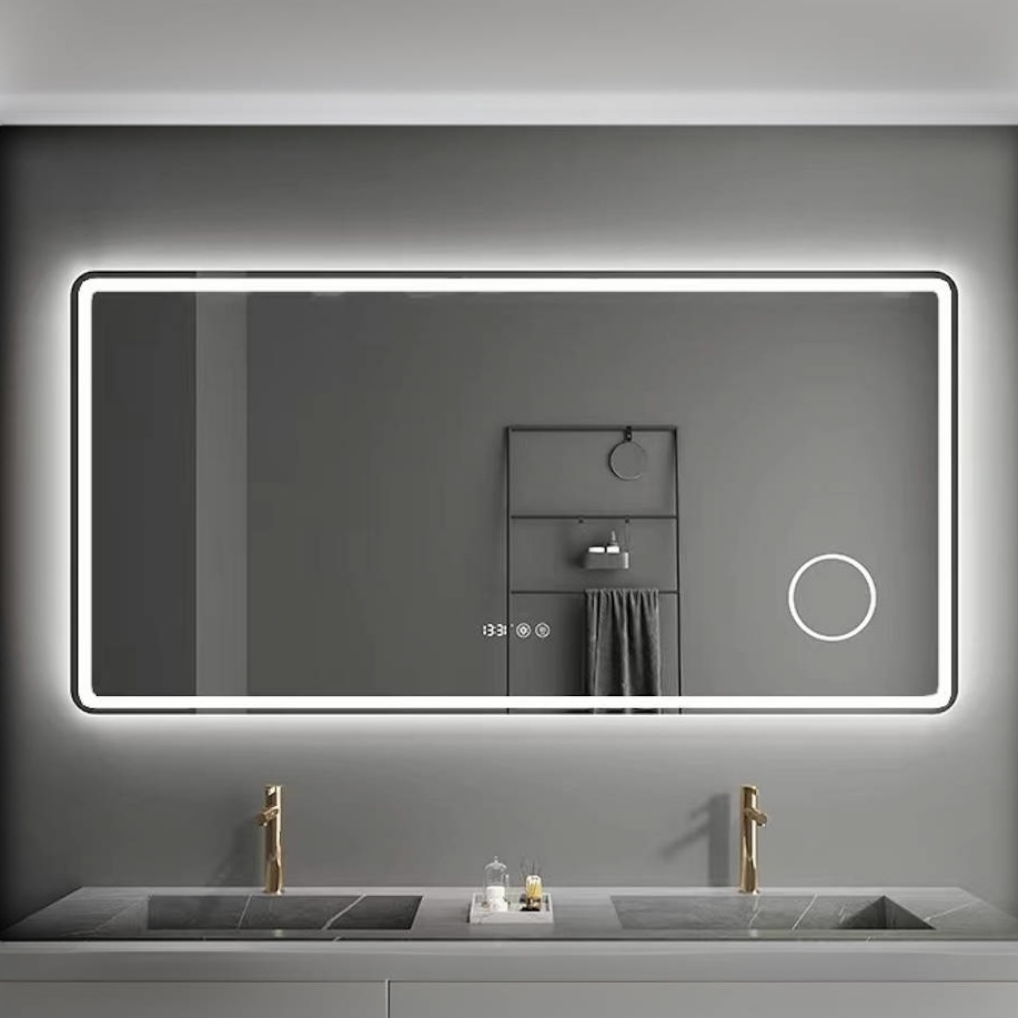 large LED mirror for washroom