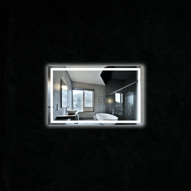 rectangle LED bathroom mirror for hospitality lux-8310