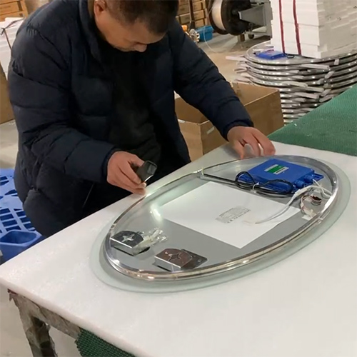 led mirror inspection
